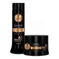 Haskell Cosméticos Shampoo Queda De Cabelo + Máscara Brilho