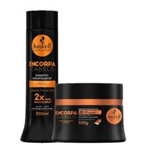Haskell Encorpa Cabelo Engrossador Shampoo 300ml e Mascara 300g Haskell Encorpa Cabelo Engrossador Shampoo 300ml e Mascara 300g