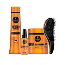 Haskell Infusão De Óleos Shampoo Máscara 500g +Óleo +Escova Haskell Infusão De Óleos Shampoo Máscara 500g +Óleo +Escova