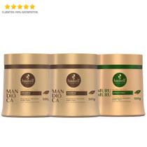 Haskell Kit 2 Máscaras Mandioca + 1 Máscara Murumuru 500g