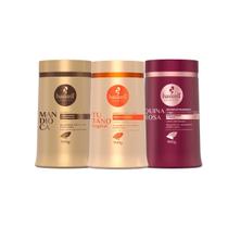 Haskell Kit 3 Máscaras Mandioca Tutano E Quina Rosa 900g Haskell Kit 3 Máscaras Mandioca Tutano E Quina Rosa 900g
