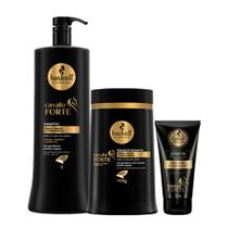 Haskell Kit Cavalo Forte Shampoo e Máscara 900G + Leave In