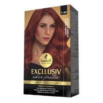 Haskell Kit Color Pratic - 7.44 Louro Medio Cobre Intenso