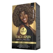 Haskell - Kit Coloração Excllusiv Color Pratic - 8.0 Louro Claro