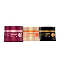 Haskell Kit Máscaras Tutano, Quina Rosa E Cavalo Forte 250g Haskell Kit Máscaras Tutano, Quina Rosa E Cavalo Forte 250g