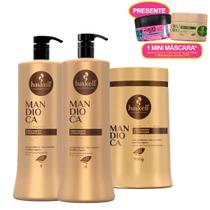 Haskell Mandioca 3 Produtos 1 Litro/900g + mini máscara