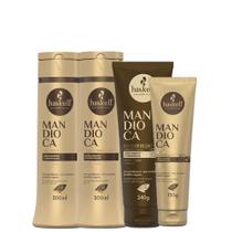 Haskell Mandioca Duo 300ml Leave-in 240g e Ativador de Cachos 240g