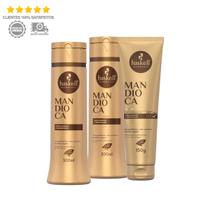 Haskell Mandioca Kit 300ml Shampoo Condicionador Leave In 150g