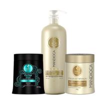 Haskell Mandioca Shampoo 1l Masc 500g + Másc Cachos Sim 500g