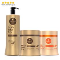 Haskell Mandioca Shampoo 1l Mascara 500g + Másc Tutano 500g