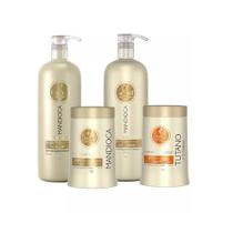 Haskell Mandioca Shampoo Condicionador Máscara + Tutano 900g
