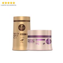 Haskell Mascara De Mandioca 900G + Máscara Matizadora Roxa