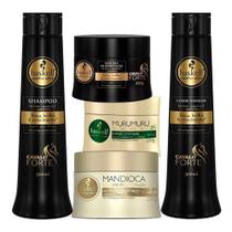 Haskell Máscaras 300g Mandioca Murumuru Cavalo Forte+Shampoo e Condicionador Cavalo Forte 500ml Haskell Máscaras 300g Mandioca Murumuru Cavalo Forte+Shampoo e Condicionador Cavalo Forte 500ml