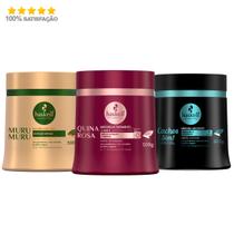 Haskell Máscaras Quina Rosa Murumuru Cachos Sim 500g Haskell Máscaras Quina Rosa Murumuru Cachos Sim 500g