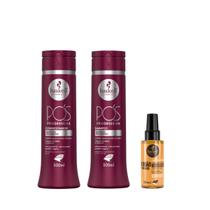 Haskell Pós Progressiva Sh 300ml + Cond 300ml + Óleo 100ml Haskell Pós Progressiva Sh 300ml + Cond 300ml + Óleo 100ml
