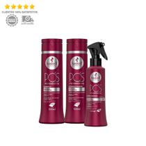 Haskell Pós Progressiva Shampoo Condicionador 300ml + Leave