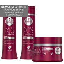 Haskell Pós Progressiva Shampoo + Condicionador 300ml + Máscara 300g Haskell Pós Progressiva Shampoo + Condicionador 300ml + Máscara 300g