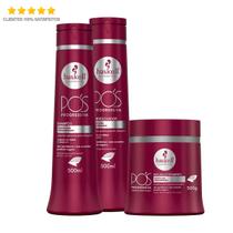 Haskell Pós Progressiva Shampoo + Condicionador 500ml + Máscara 500g