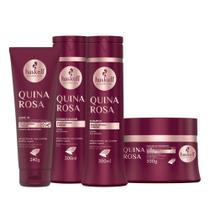 Haskell Quina Rosa Shampoo, Condicionador Máscara + Leave In