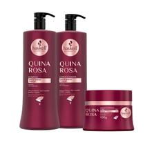 Haskell Quina Rosa Shp/Cond 1 Litro + Máscara Quina Rosa 300g