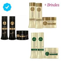 Haskell Shampoo, Cond. e Mascara 300ml/250g - Cavalo Forte, Mandioca e Murumuru - 09 Produtos