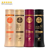 Haskell Shampoo Liso Com Força Cavalo Tutano Mandioca 300ml