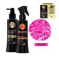Haskell Tônico Cavalo Forte + Encorpa Fios + Touca/2Sachês