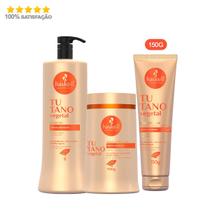 Haskell Tutano Shampoo E Máscara 900g + Creme Silicone