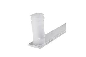 Haste 3/4 para Cerca elétrica de Alumínio Barra Chata com 4 isoladores - Confiseg