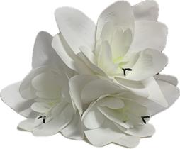 Haste de amarílis de silicone, 3 flores, 58 cm/flores arranjos/decoração/enfeite flor/arranjo