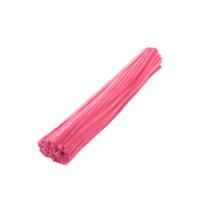 Haste de Chenille 30 cm - Rosa - 100 unidades - Artlille
