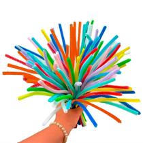 Haste de Chenille Cores (30cm) Limpador de Cachimbo 100 unidades