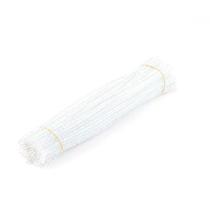 Haste de Chenille Glitter 30cm - Branco - 100 unidades - Artlille - Rizzo Haste de Chenille Glitter 30cm - Branco - 100 unidades - Artlille - Rizzo