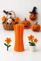 Haste de chenille limpador de cachimbo 30cm flexível cabelo maluco halloween 100 unidades