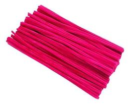 Haste de Chenille Rosa Choque - 30cm - 100 unidades Haste de Chenille Rosa Choque - 30cm - 100 unidades