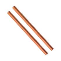 Haste de cobre HWYEE 99,98% de cobre puro 10 mm de diâmetro 20,4 cm de comprimento 2 unidades