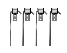 Haste de escape HAOXAOON Universal 3/8, haste de 10 cm de comprimento, 4 unidades Haste de escape HAOXAOON Universal 3/8, haste de 10 cm de comprimento, 4 unidades