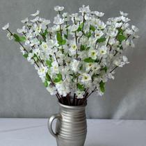 Haste de Flor de Cerejeira Artificial 18 Unidades - Ideal para Decorações Aconchegantes e Delicadas