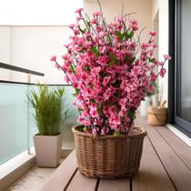 Haste de Flor de Cerejeira Artificial 18 Unidades - Ideal para Decorações Aconchegantes e Delicadas