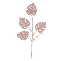 Haste De Natal Pick Folha Rose 46cm