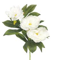 Haste de Peônia do Campo X3 Artificial Decorativa 78cm Haste de Peônia do Campo X3 Artificial Decorativa 78cm