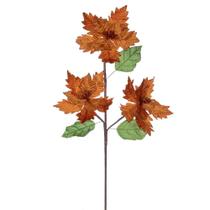 Haste de poinsétia Vickerman Burnish Orange Velvet 66 cm Haste de poinsétia Vickerman Burnish Orange Velvet 66 cm