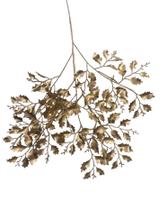 Haste Decoração de Folhas Douradas Artificiais Natal Luxo - BKAZZA