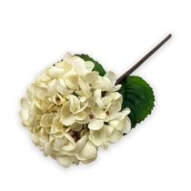 Haste Decorativa de Mini Hortênsia artificial Creme