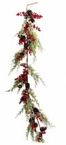 Haste Festão Natalino c/ Frutas Vermelhas - 130cm Haste Festão Natalino c/ Frutas Vermelhas - 130cm