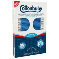 Haste Flexível com pontas de algodão Cottonbaby 75 und