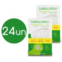 Haste Flexivel Cotonete Bellacoton 24 caixas com 75 unidades