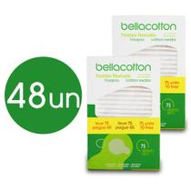 Haste Flexivel Cotonete Bellacoton 48 caixas com 75 unidades