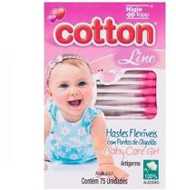 Haste Flexível Cotton Line Girl/Boy Com 75 Unidades