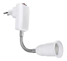 Haste Flexível Soquete E27 Adaptador Lâmpada Tomada 20 Cm